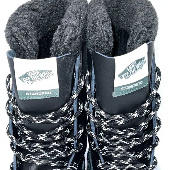 Vans Standard Snow MTE Boots Black Duck Green Snow Boots Men’s Size 8 Leather - Picture 4 of 16